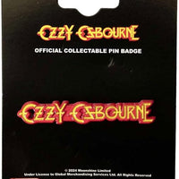 Ozzy Osbourne - Logo sm Metal Pin Badge Rock Movie Heroes