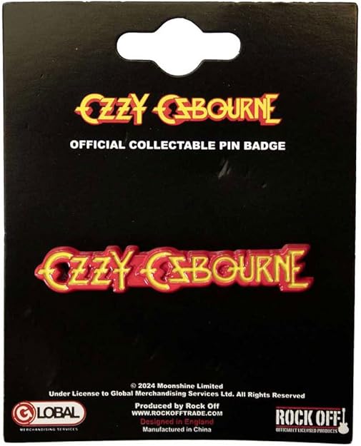 Ozzy Osbourne - Logo sm Metal Pin Badge Rock Movie Heroes