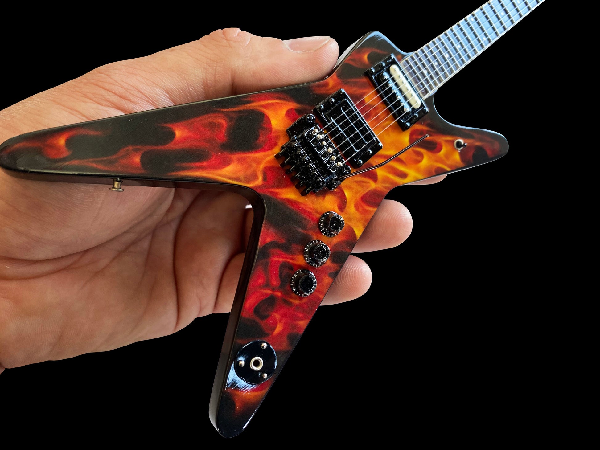 Pantera "Dean Dimebag Dime-O-Flame ML" Mini Guitar ~Licensed~ - Mainstay Entertainment