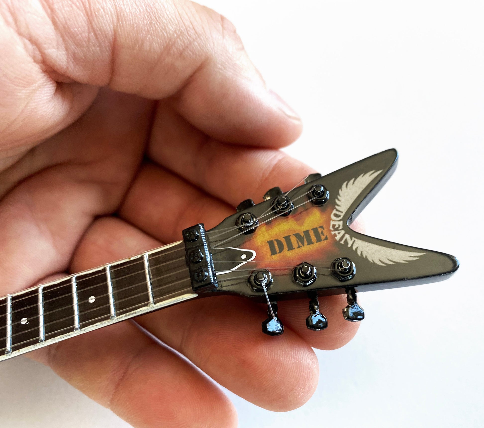 Pantera "Dean Dimebag Dime-O-Flame ML" Mini Guitar ~Licensed~ - Mainstay Entertainment
