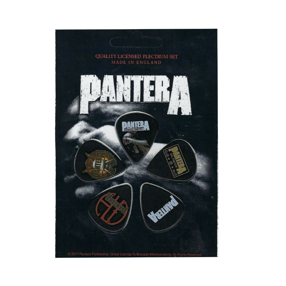 Pantera "Set of 5" Licensed  Guitar Picks - Mainstay Entertainment