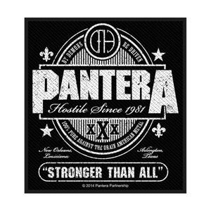 Pantera Stronger than All New Woven Sew On Patch Applique Rock Movie Heroes