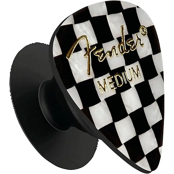 Fender guitar pick phone grip (Checkered) Pluginz Keychains