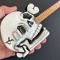 Poison "B.C. Rich® Official - C.C. DeVille Skull" Licensed Mini Guitar - Mainstay Entertainment