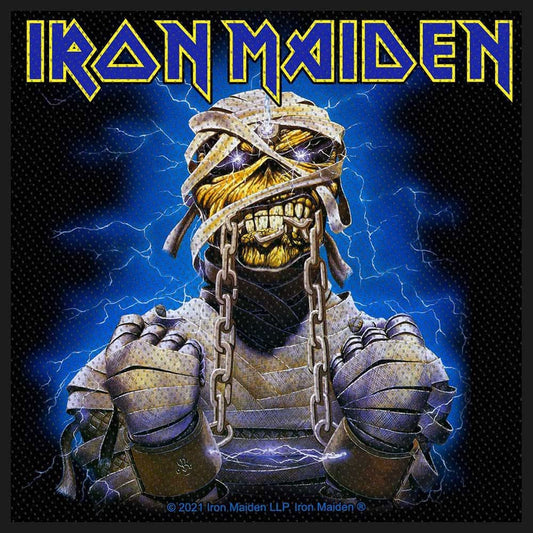 Iron Maiden Powerslave Patch Woven Sew On Applique Rock Movie Heroes