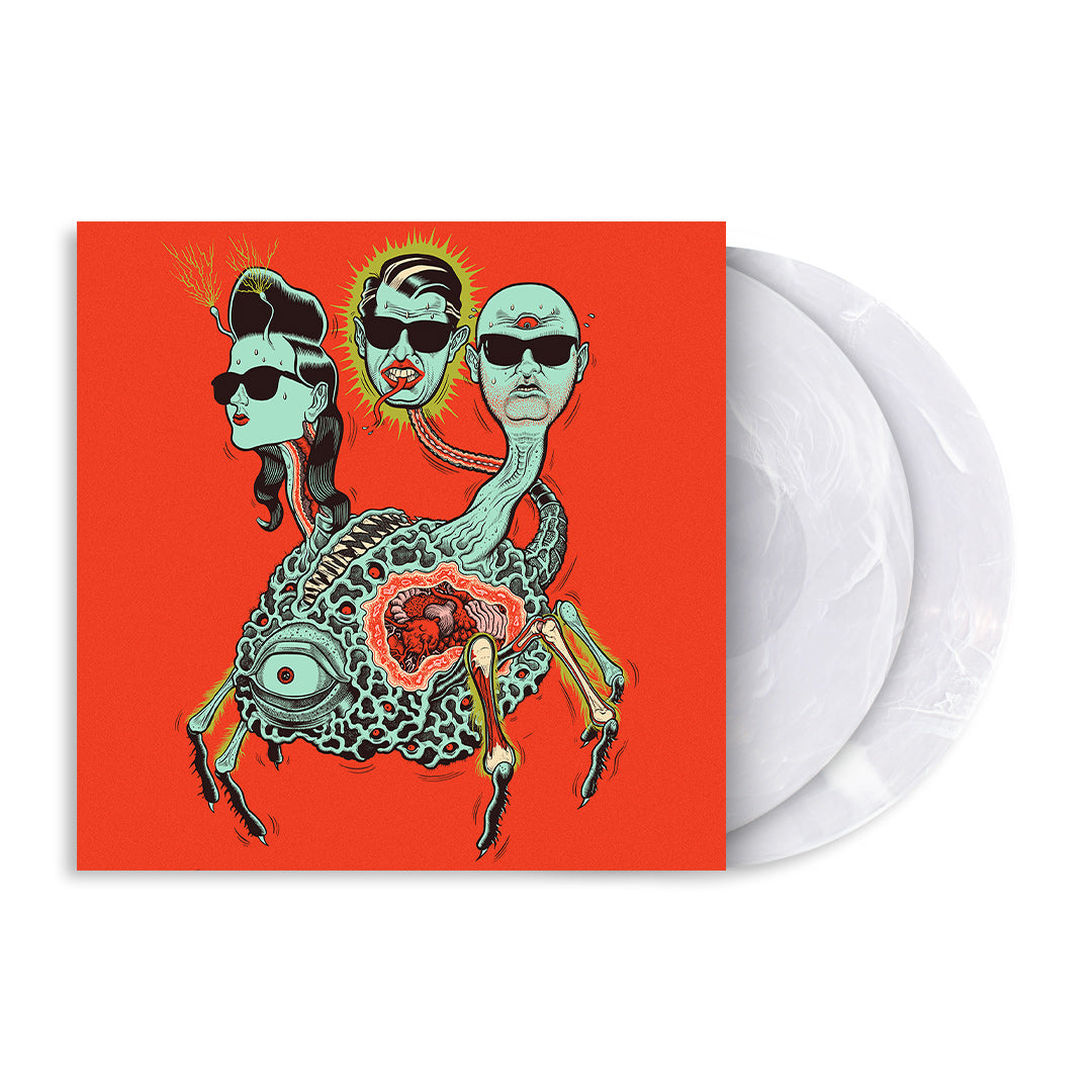 MAYNARD JAMES KEENAN X REVOLVER BUNDLE W/ SPRING 2024 ISSUE & PUSCIFER 'GLOBAL PROBING, LIVE FROM PRESCOTT' 2LP (Limited Edition – Only 500 Made, Clear w/ White Smoke Vinyl) Revolver Magazine