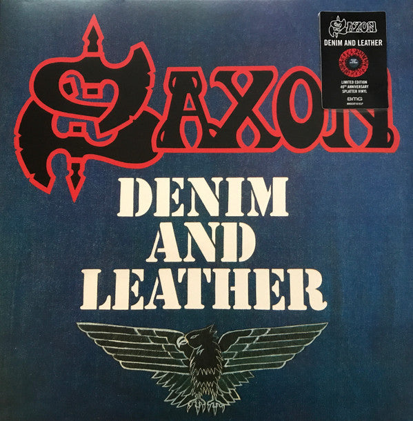 SAXON - Denim And Leather (Color Vinyl) LP Record