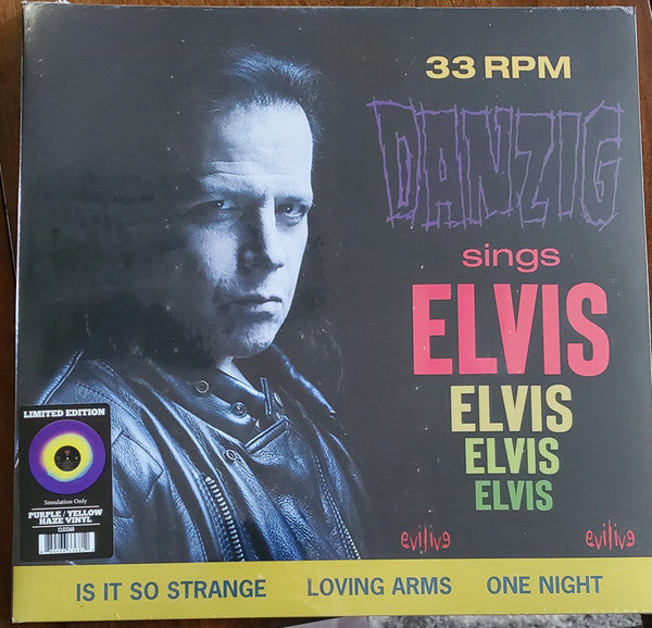 Danzig "Sings Elvis" Purple/Yellow Haze Color Vinyl