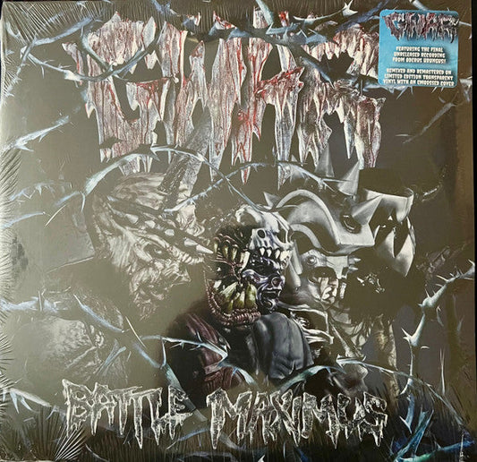 GWAR "Battle Maximus" Crystal Blue w/Dark Blue Swirl 2xLP Vinyl  **USED**