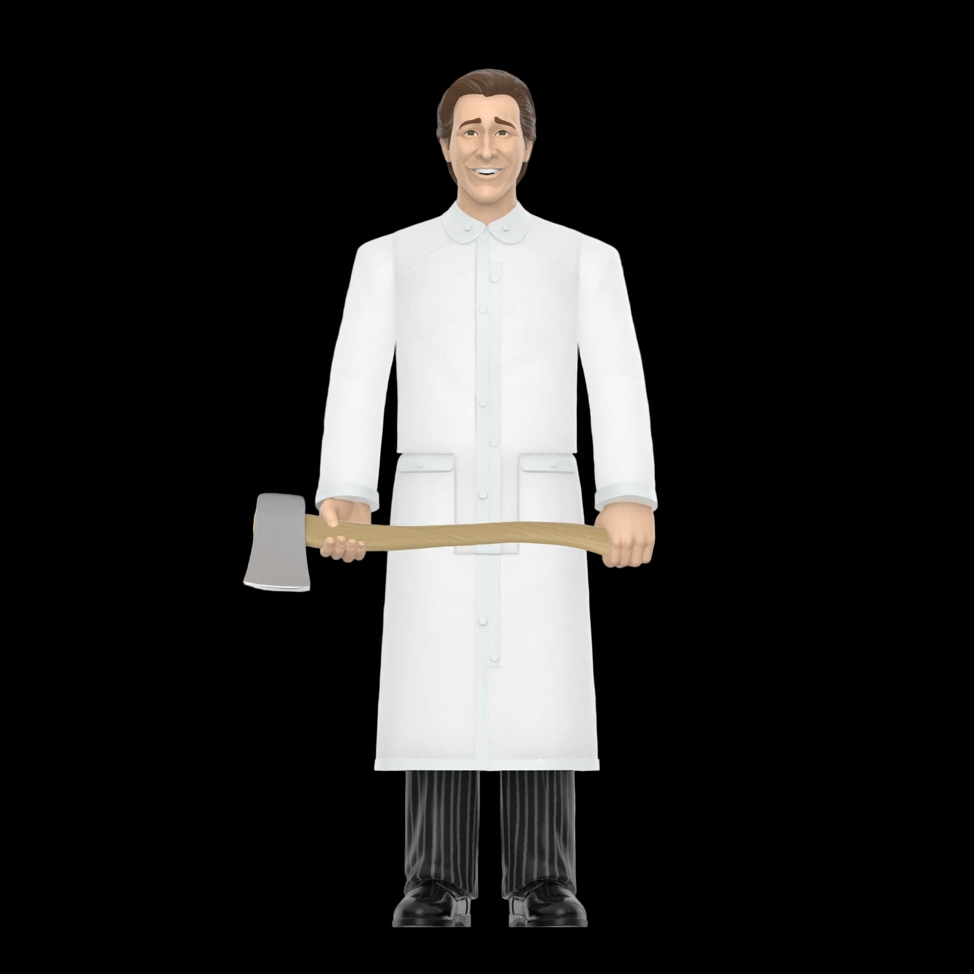Super7 x AMERICAN PSYCHO - PATRICK BATEMAN - RAINCOAT  ReAction Figure