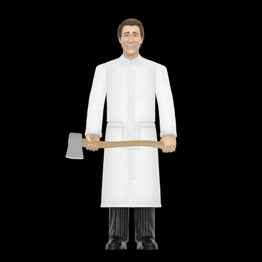 Super7 x AMERICAN PSYCHO - PATRICK BATEMAN - RAINCOAT  ReAction Figure