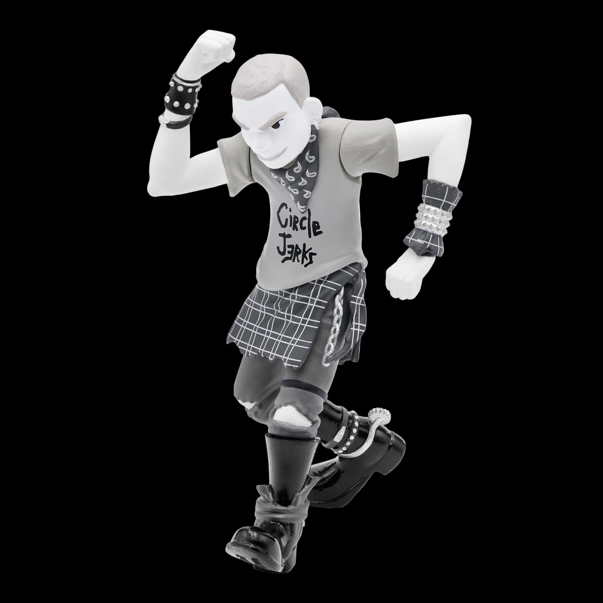Super7 x Circle Jerks Skank Man Grayscale ReAction Figure