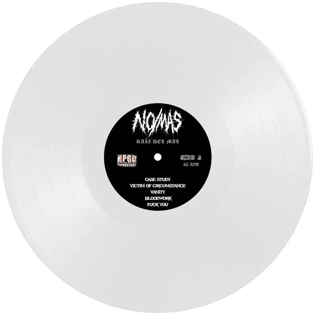 NO/MÁS - Raíz Del Mal LP (White) LTD To 100 Horror Pain Gore Death Productions Shop