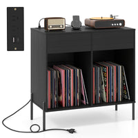 DirectDeals "Record Player" Stand w/Power Outlets