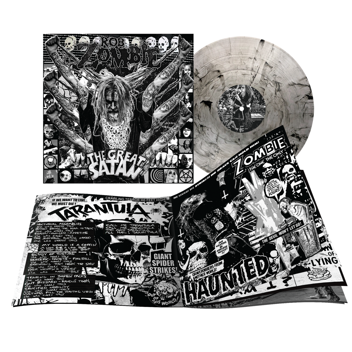 ROB ZOMBIE ‘THE GREAT SATAN’ LP (Exclusive – Limited to 1000, Clear w/ Black Smoke Vinyl) Revolver Magazine