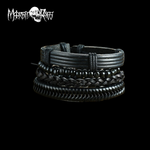 Rune Leather Bracelet Morbid Rags