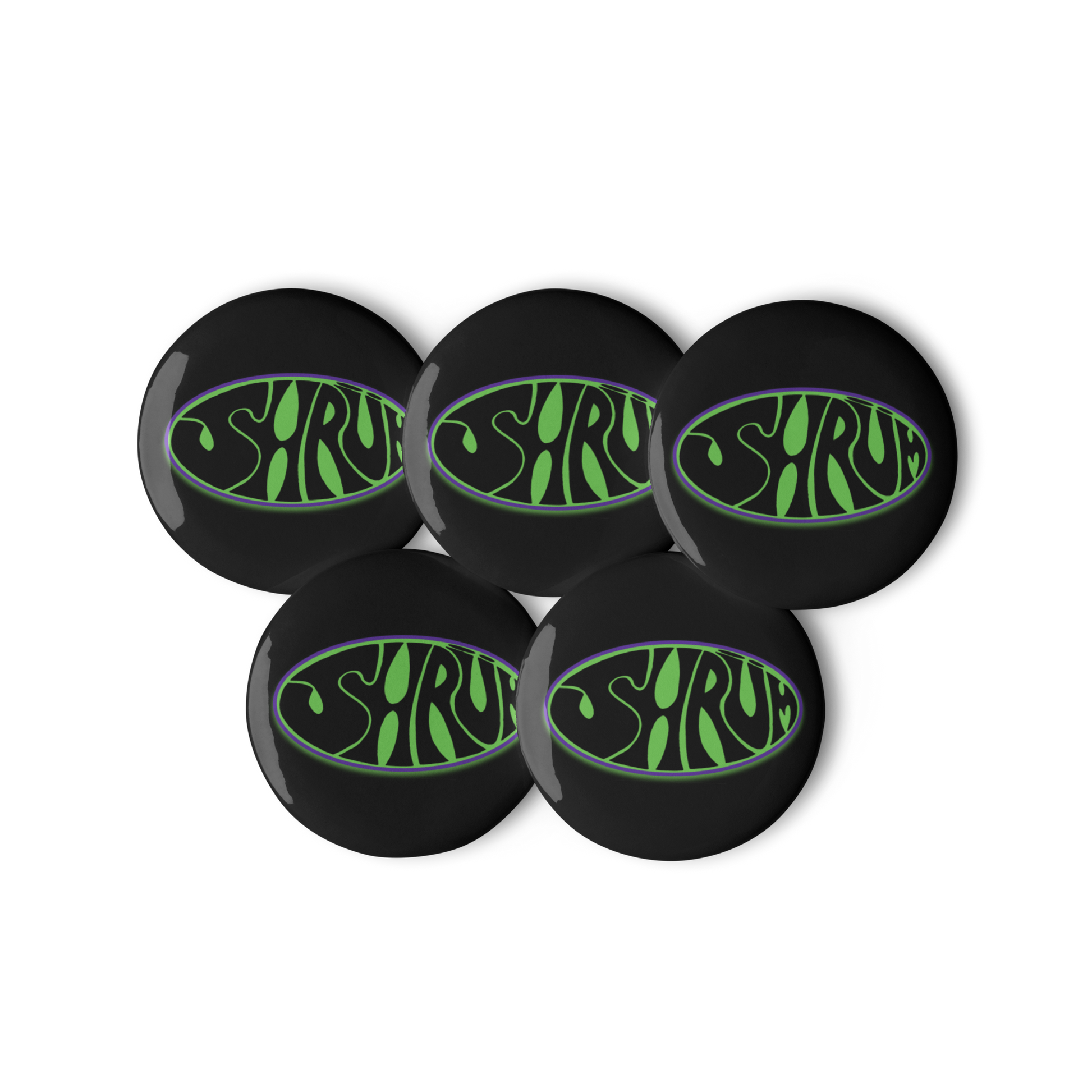 SHRÜM "Logo" Set of (5) Buttons - Mainstay Entertainment