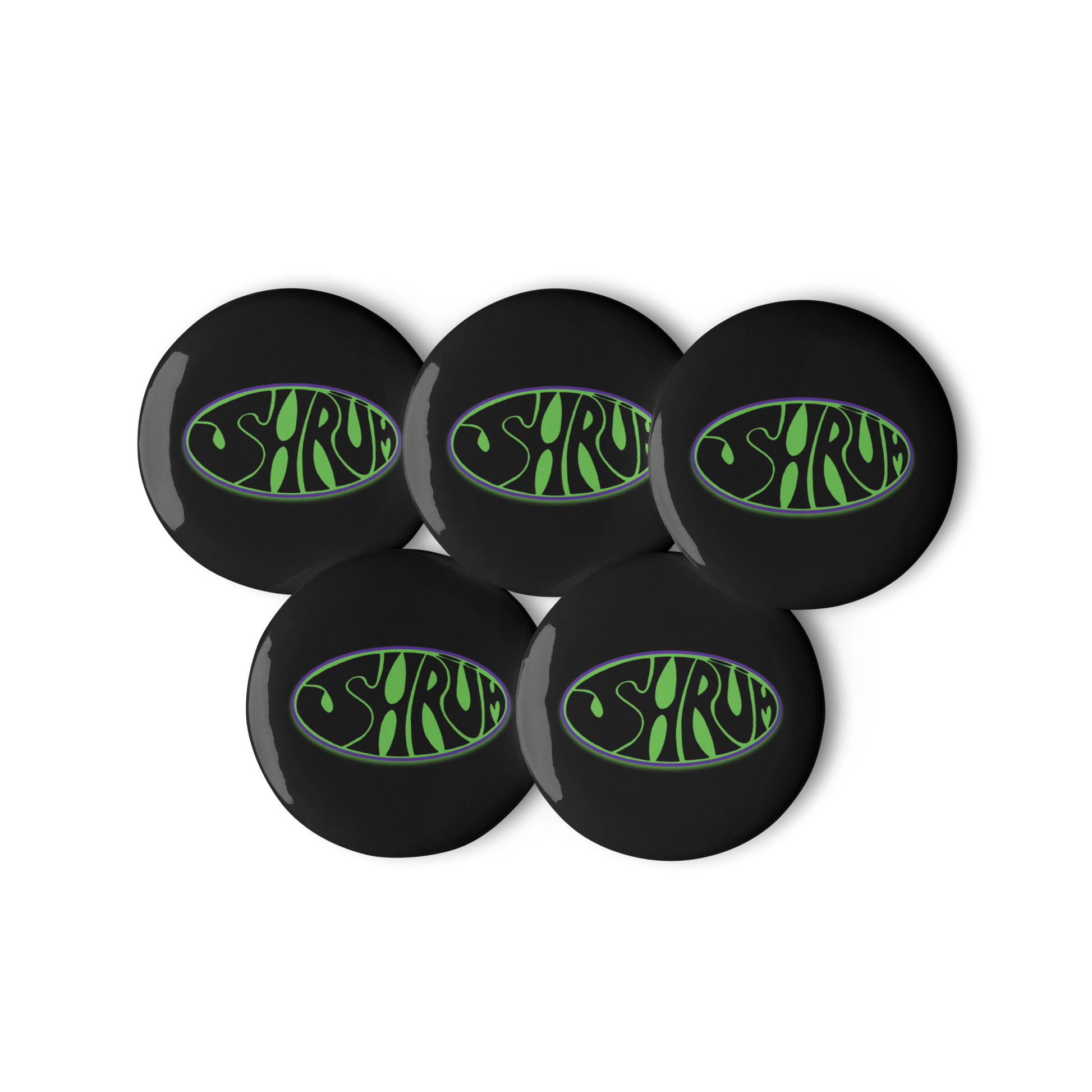 SHRÜM "Logo" Set of (5) Buttons - Mainstay Entertainment