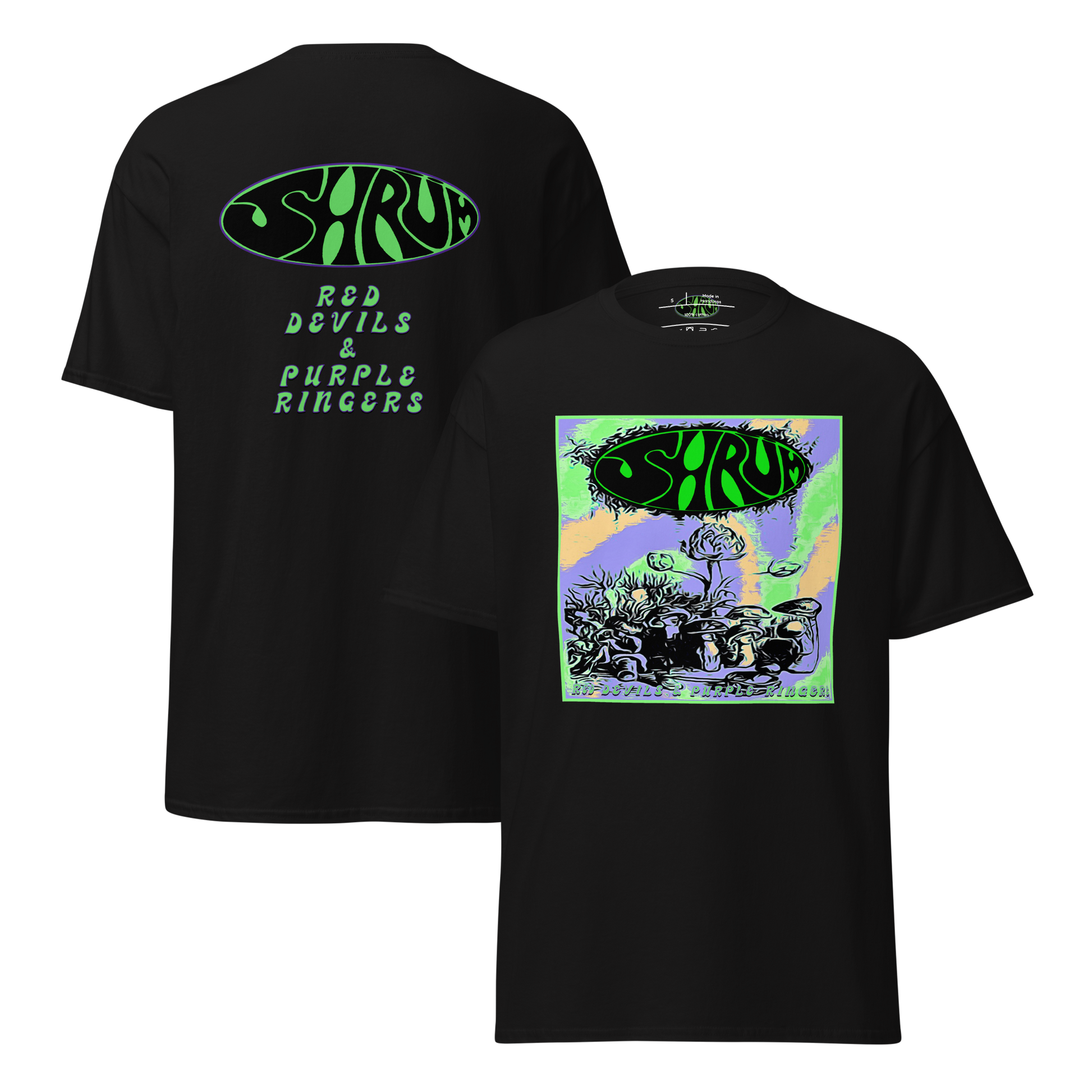 SHRÜM "Red Devils & Purple Ringers" Multicolor Shirt - Mainstay Entertainment