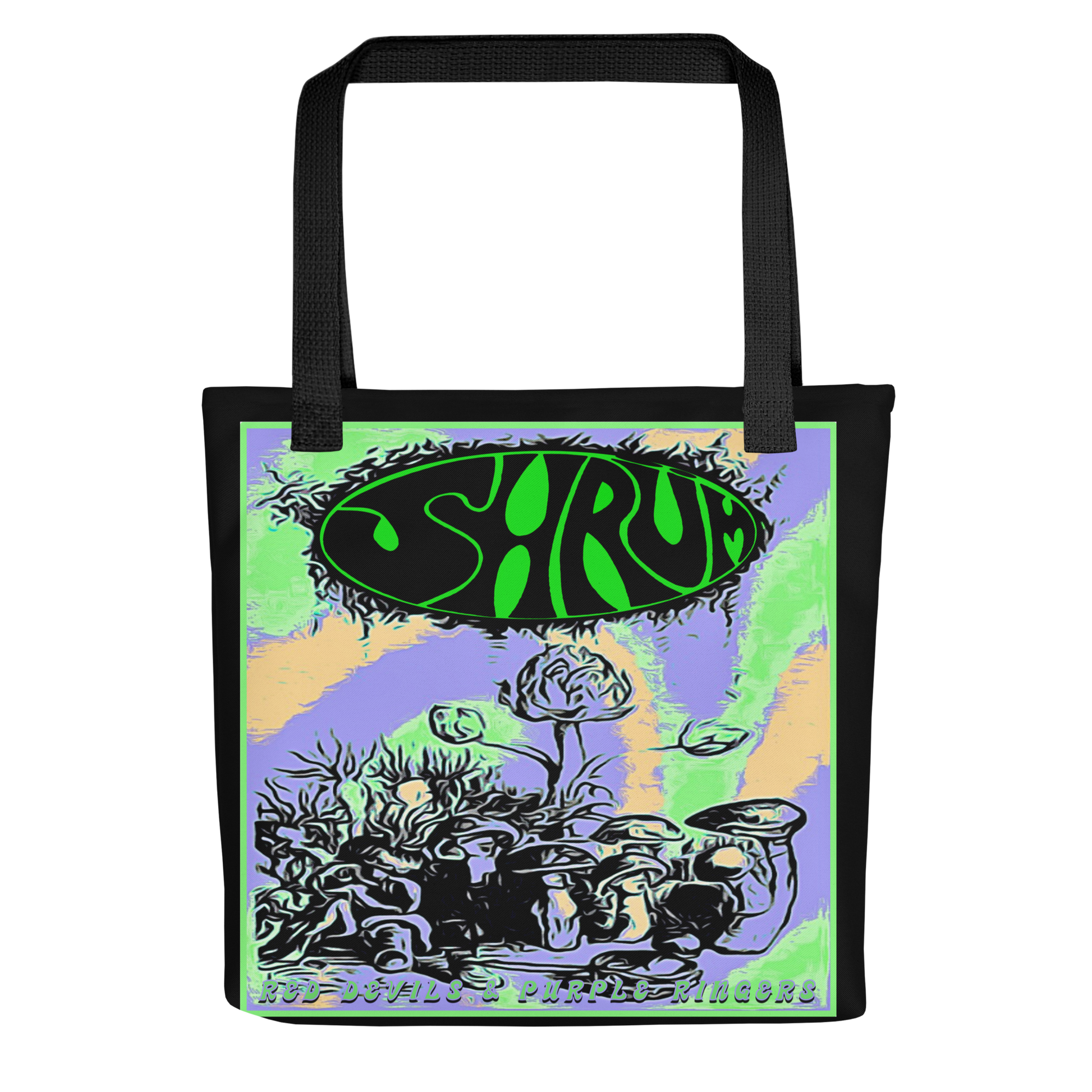 SHRÜM "Red Devils & Purple Ringers" Tote Bag - Mainstay Entertainment