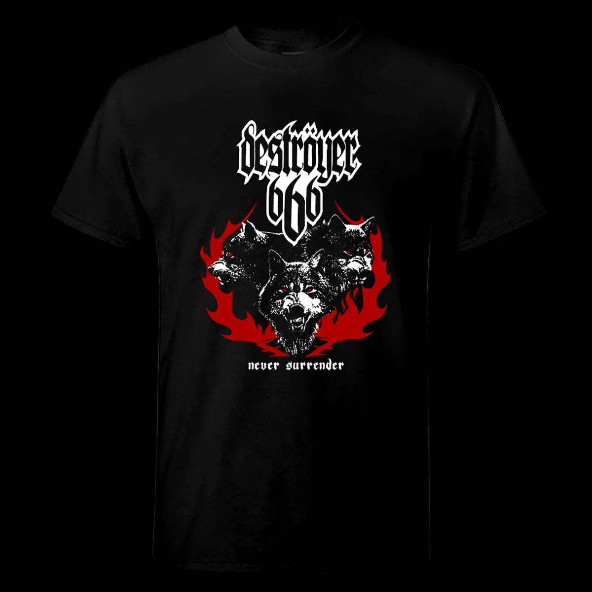 Deströyer 666 "Wolves & Flames" Shirt