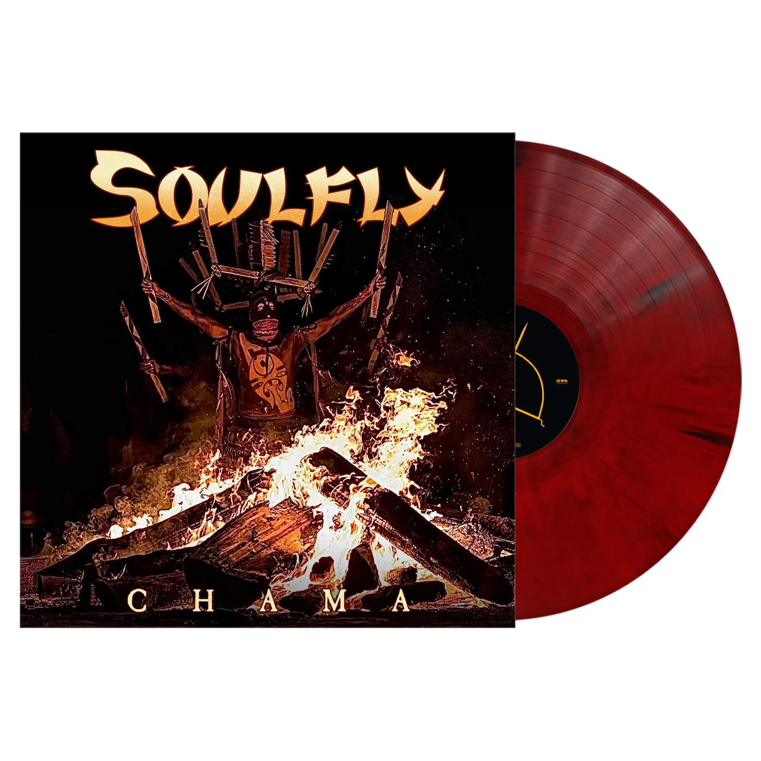 SOULFLY ‘CHAMA’ LP (Exclusive – Limited to 300, Red & Black Marble Vinyl) - Mainstay Entertainment