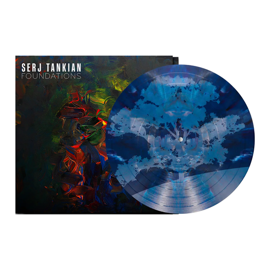 SERJ TANKIAN 'FOUNDATIONS' EP (Limited Edition – Only 500 Made, Dark Blue Marble w/ Etched B-Side Vinyl) Revolver Magazine