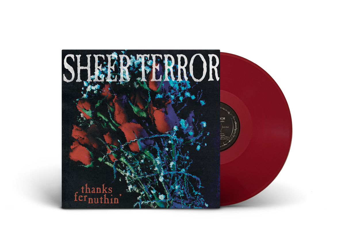 SHEER TERROR ‘THANKS FER NUTHIN’ LP (Limited Edition – Only 200 Made, Blood Red Swirl Vinyl) Revolver Magazine