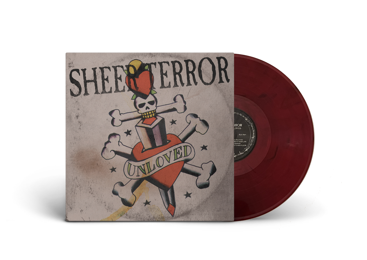 SHEER TERROR ‘UNHEARD UNLOVED’ LP (Limited Edition – Only 200 Made, Red & Black Swirl Vinyl) Revolver Magazine