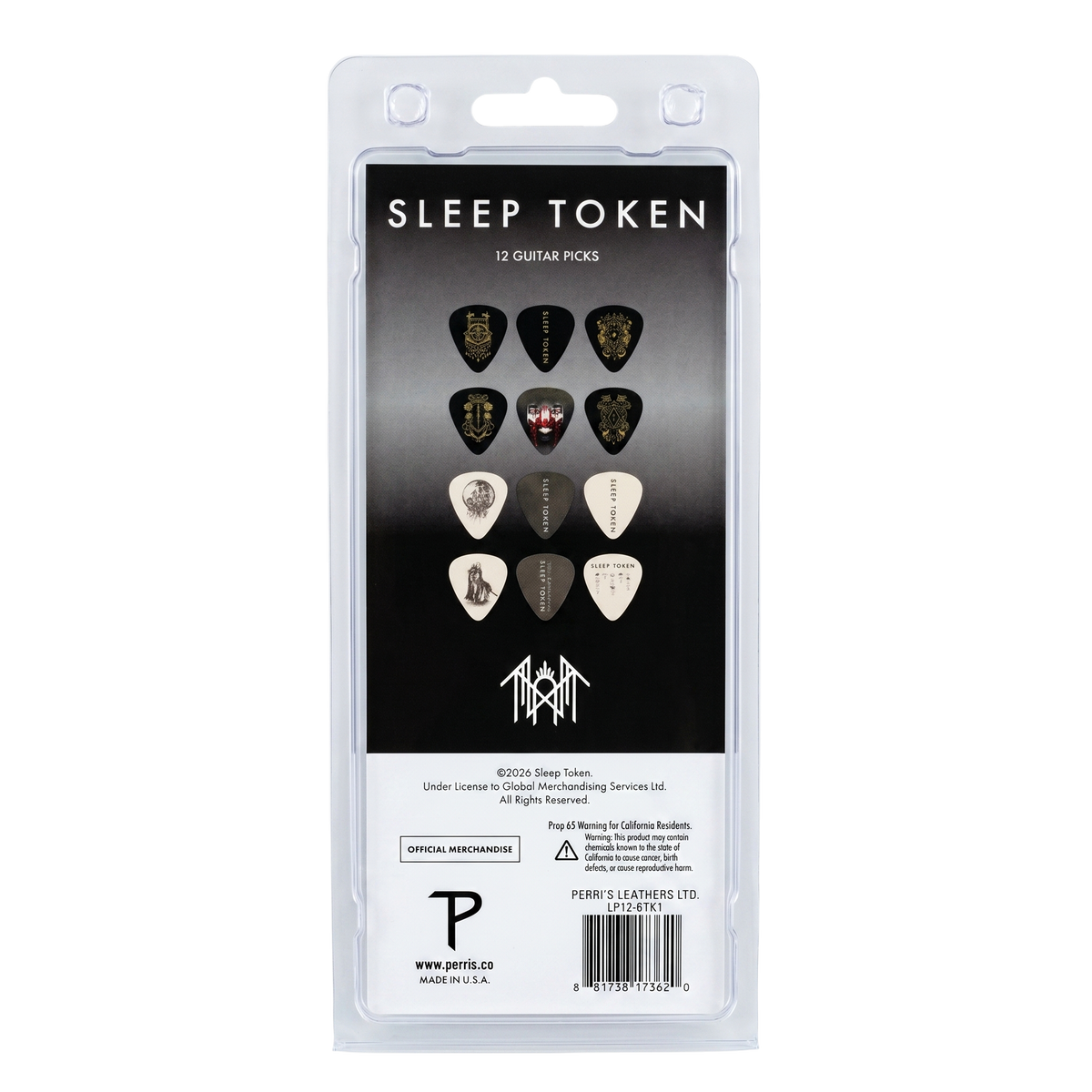 SLEEP TOKEN GUITAR PICKS - 12 PACK Revolver Magazine