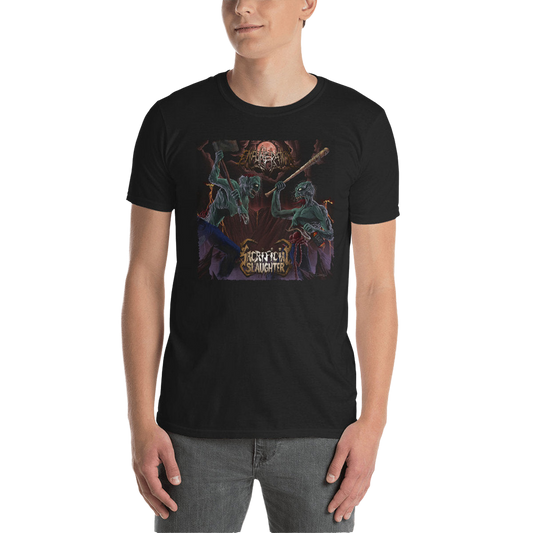 SACRIFICIAL SLAUGHTER / ENFUNERATION - American Death Thrash T-Shirt Horror Pain Gore Death Productions Shop