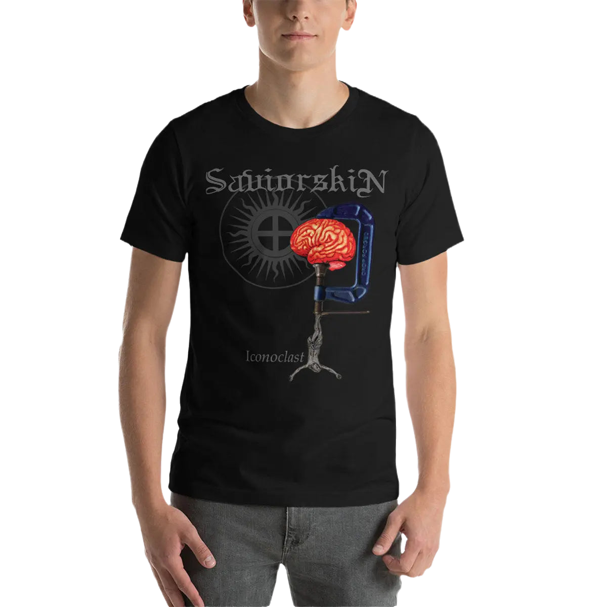 SAVIORSKIN - Iconoclast T-Shirt Horror Pain Gore Death Productions Shop