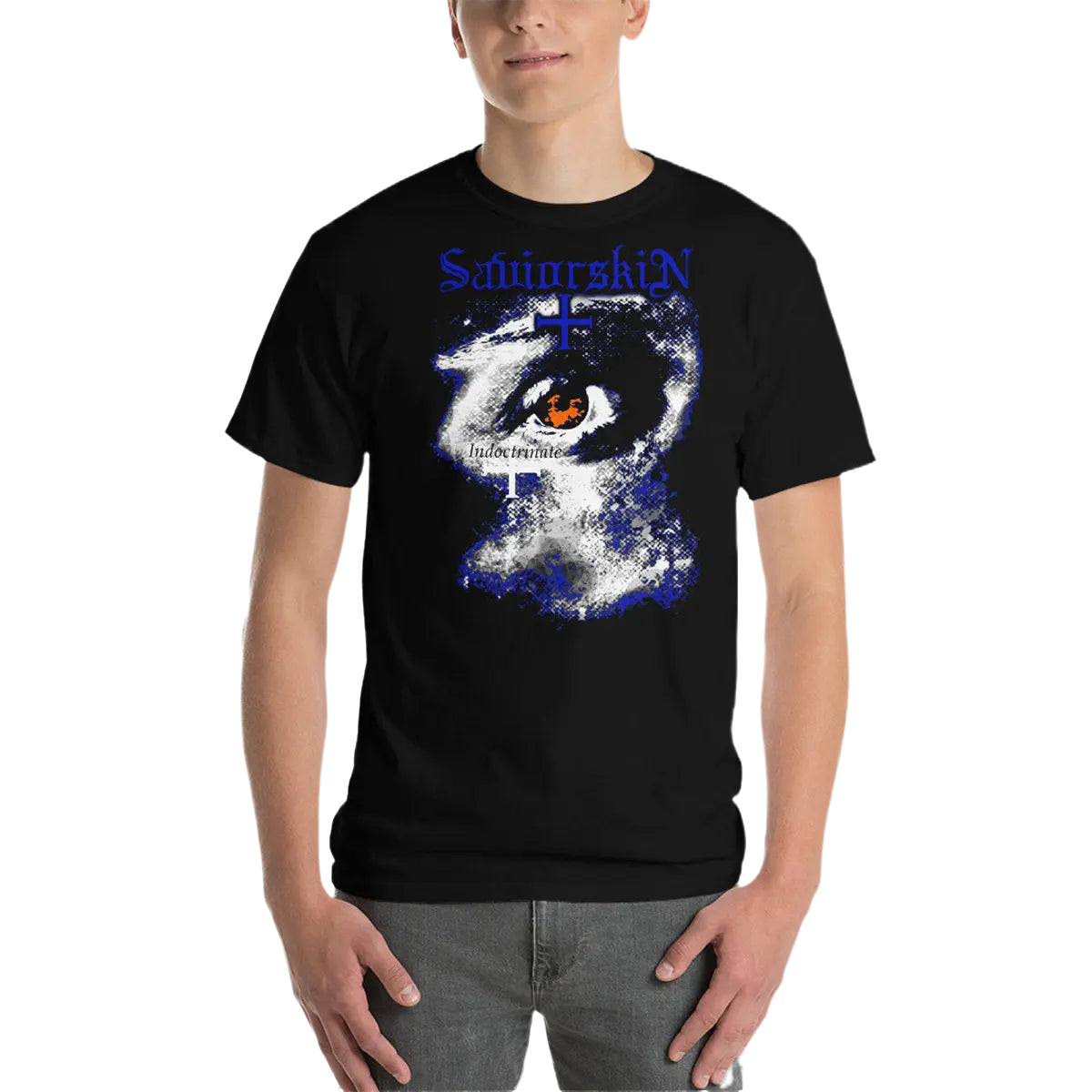 SAVIORSKIN - Indoctrinate T-Shirt Horror Pain Gore Death Productions Shop