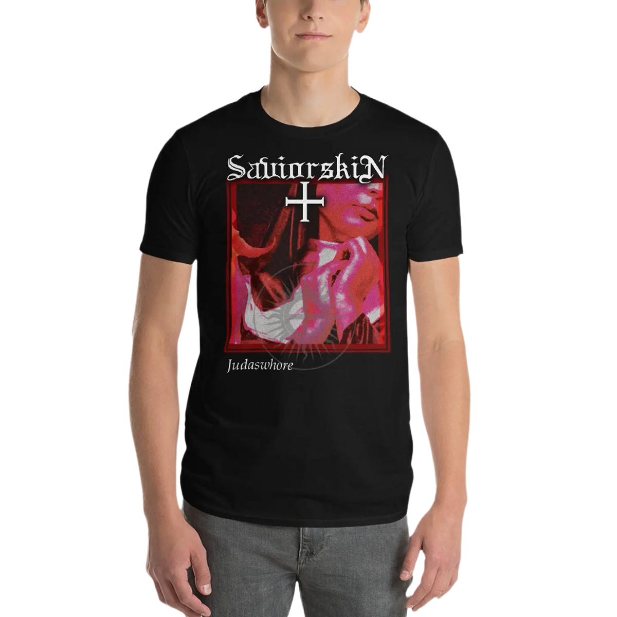SAVIORSKIN - Judaswhore T-Shirt Horror Pain Gore Death Productions Shop