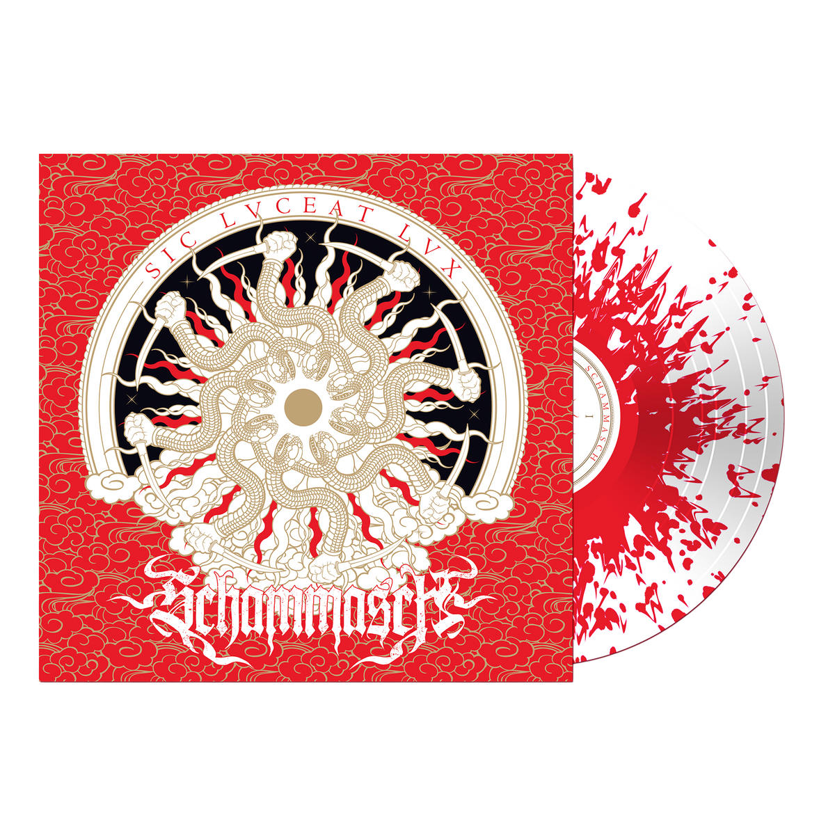 Schammasch - Sic Lvceat Lvx on White w/ Red Splatter Vinyl Prosthetic Records