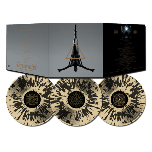 Schammasch - Triangle on Gold with Black Splatter Triple LP Vinyl Prosthetic Records