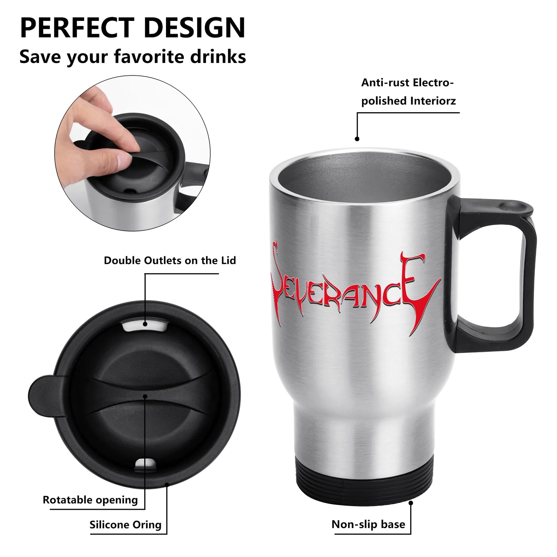 Severance "Logo" 14 oz. Travel Mug - Mainstay Entertainment