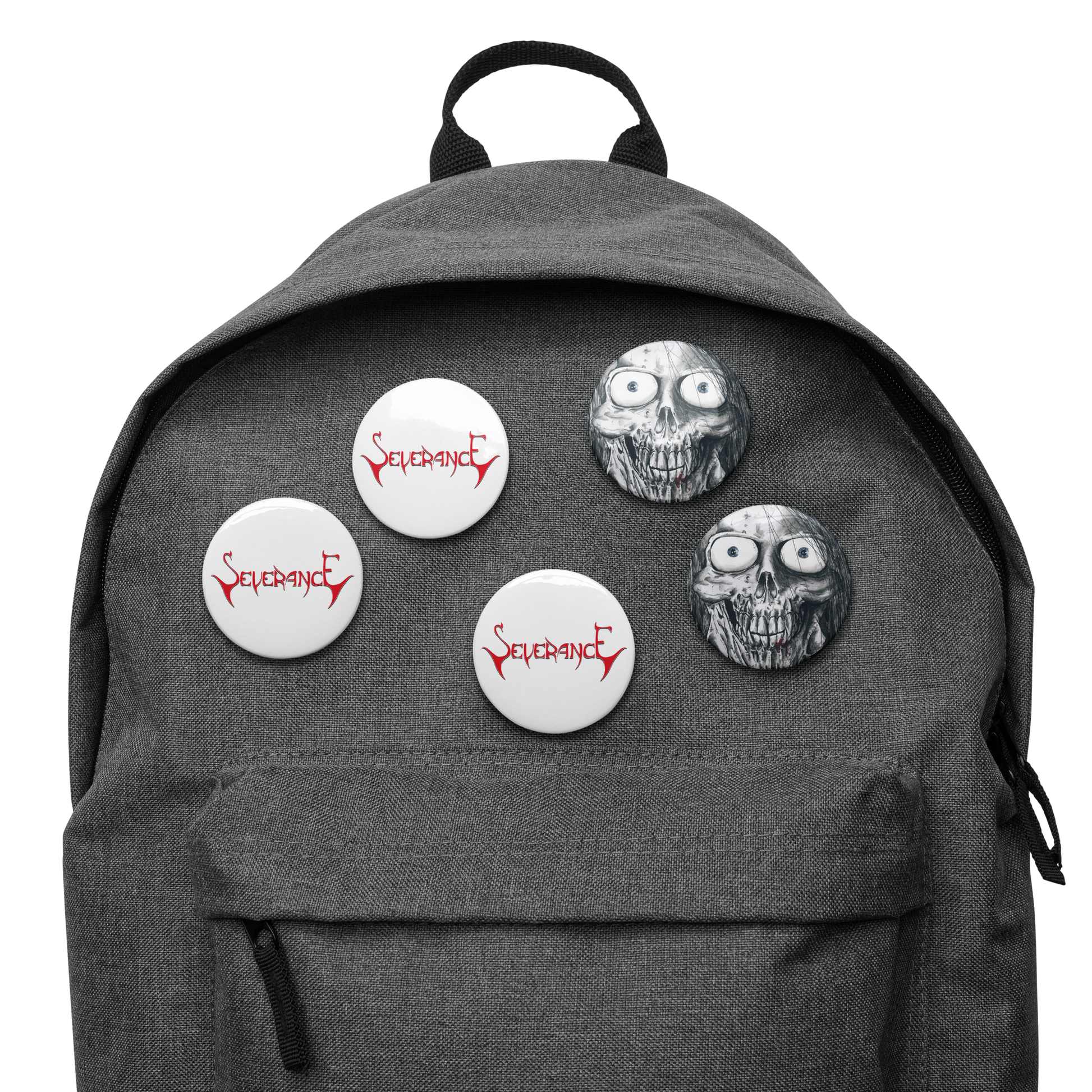 Severance "Logo & Schleppy" Set of (5) Buttons - Mainstay Entertainment
