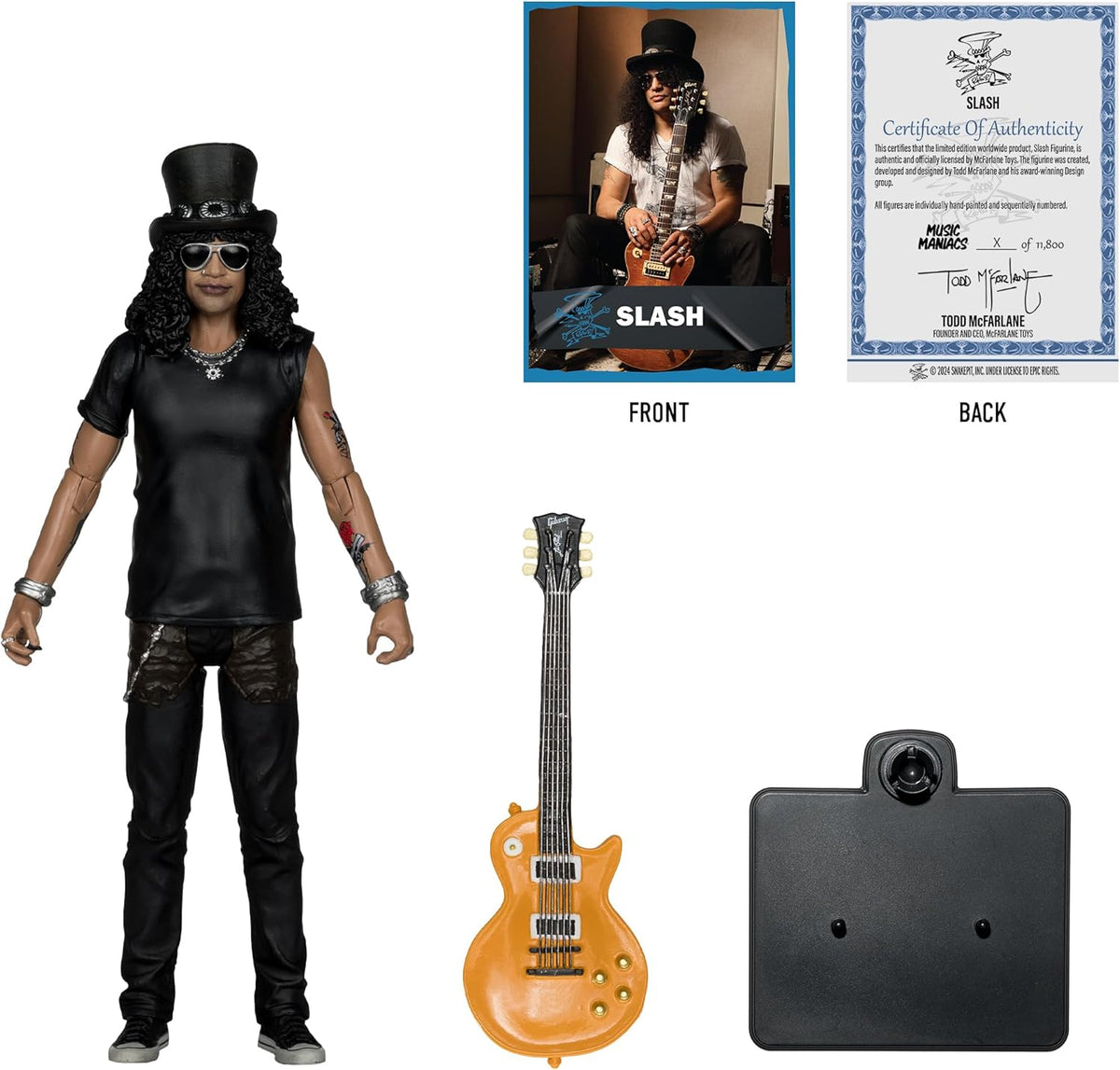 McFarlane Music Maniacs Slash Action Figure Limited Edition Rock Movie Heroes