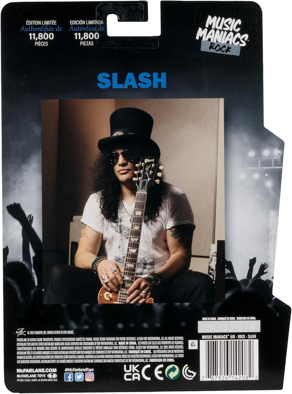 McFarlane Music Maniacs Slash Action Figure Limited Edition Rock Movie Heroes