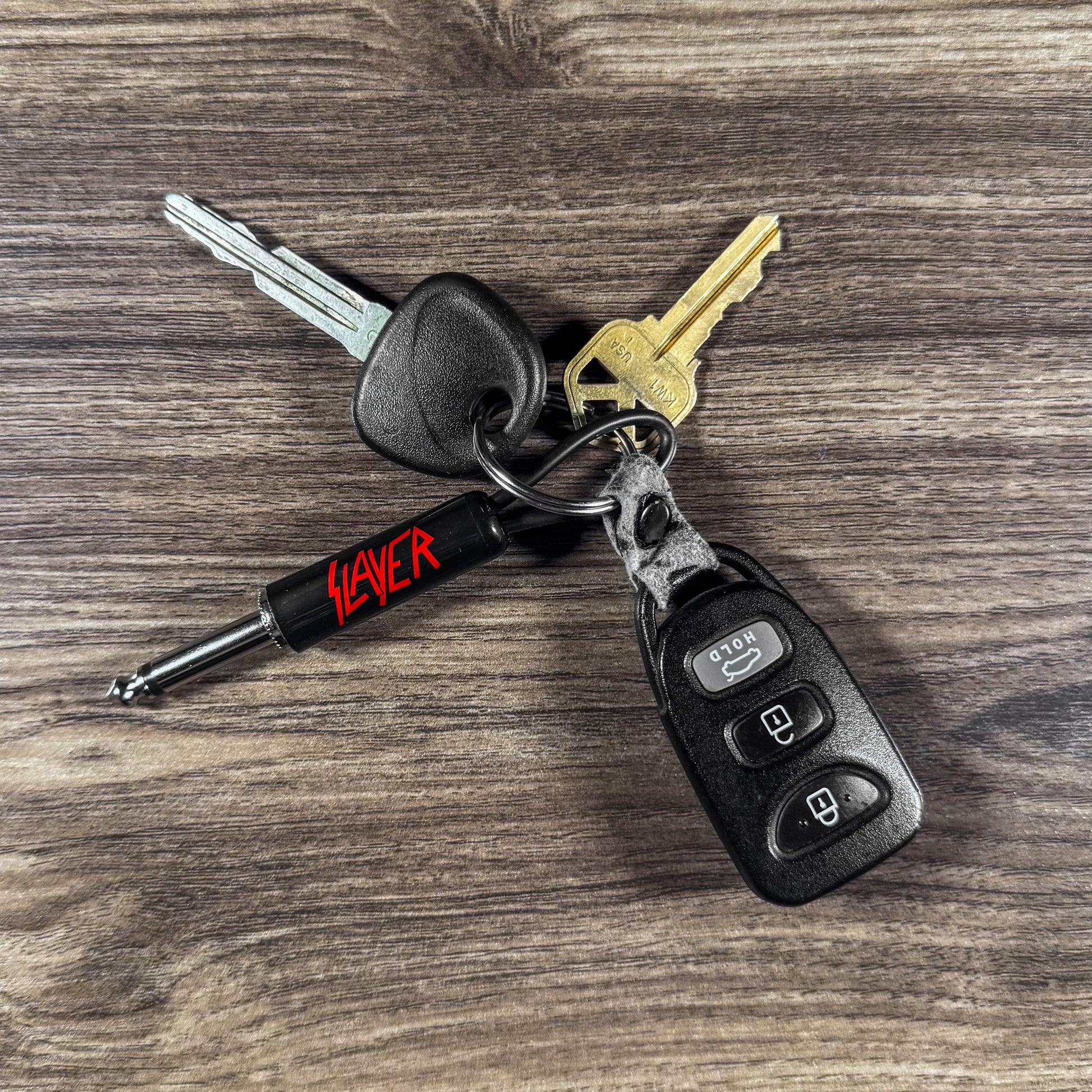 Slayer "Red Logo" Guitar Plug Keychain - Mainstay Entertainment