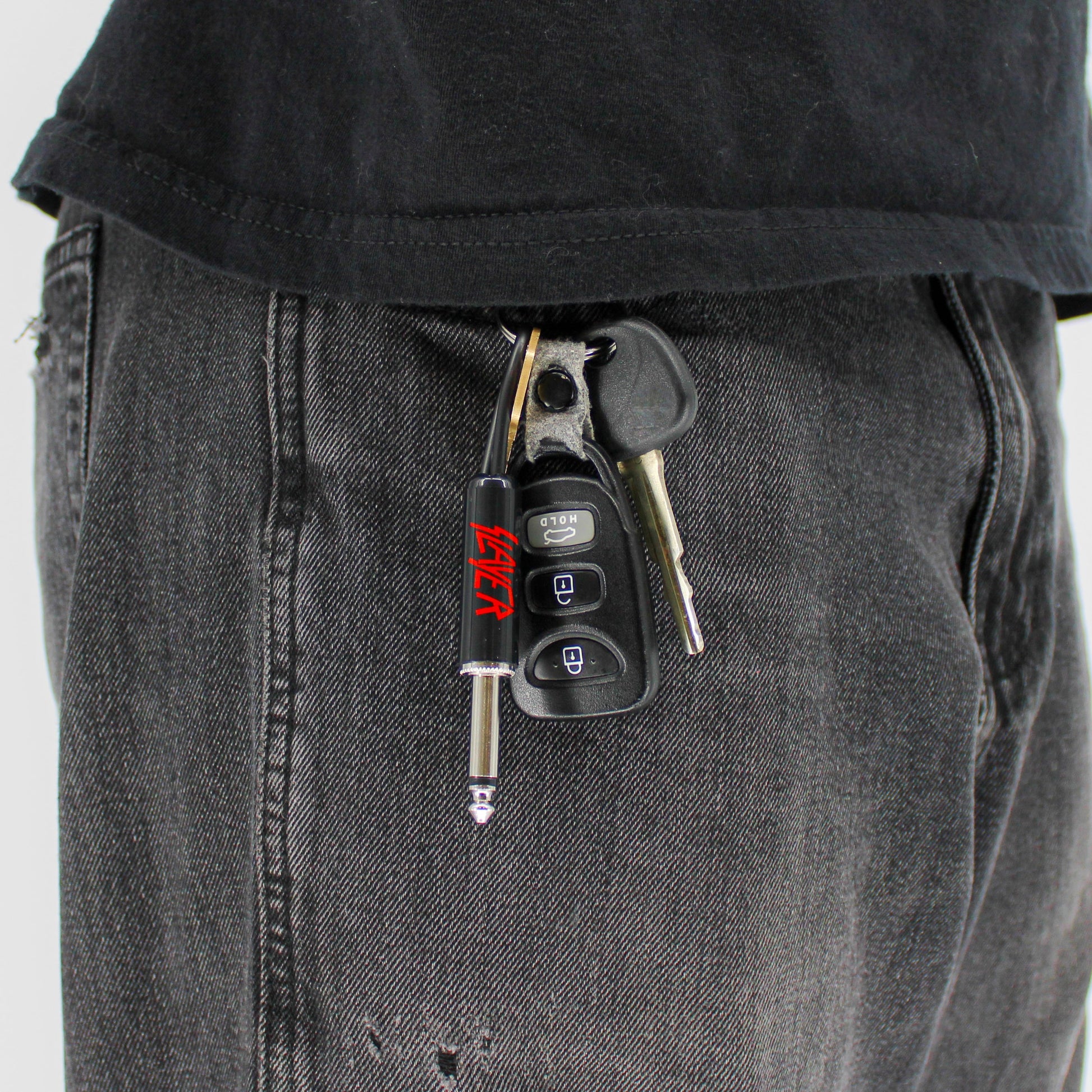 Slayer "Red Logo" Guitar Plug Keychain - Mainstay Entertainment