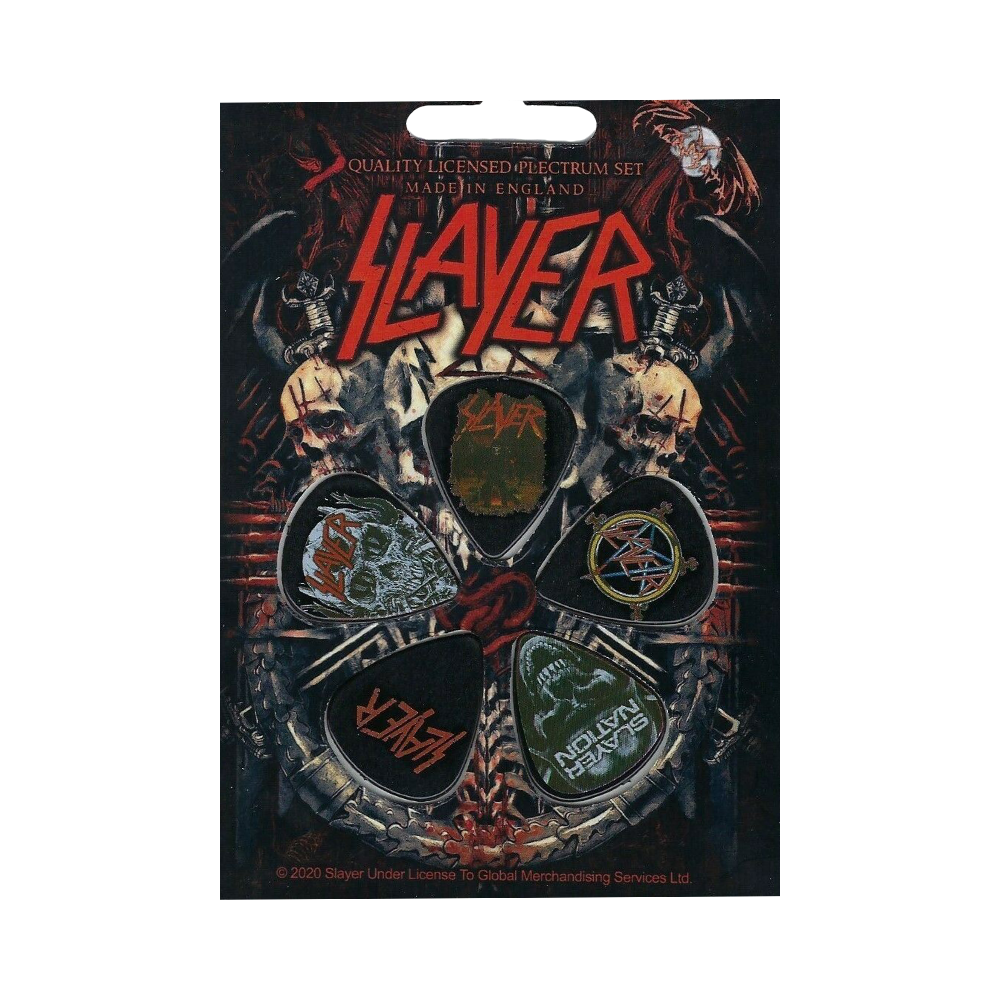 Slayer "Set of 5" Licensed Guitar Picks - Mainstay Entertainment