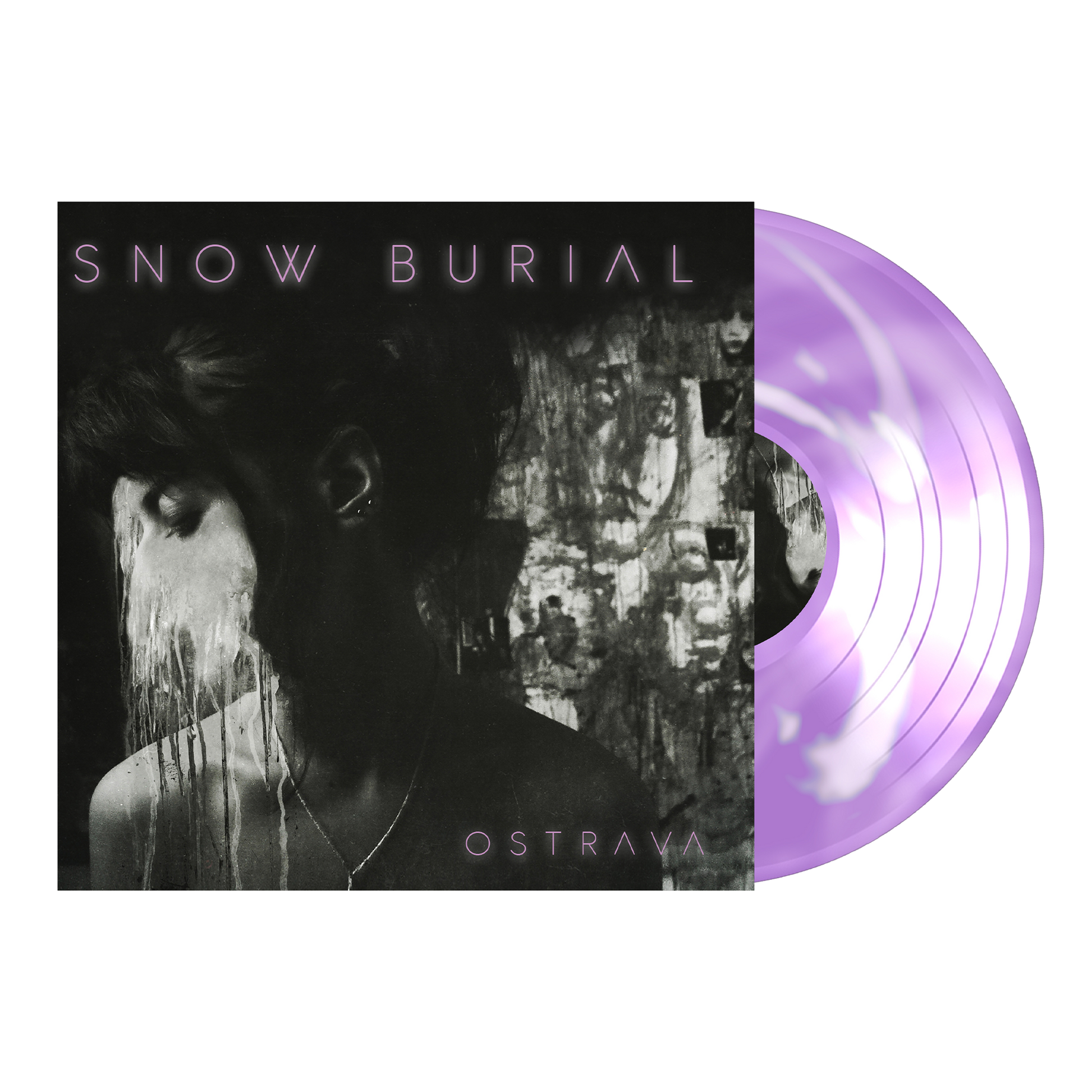 Snow Burial - Ostrava - Light Purple w/ White Swirl Vinyl Prosthetic Records