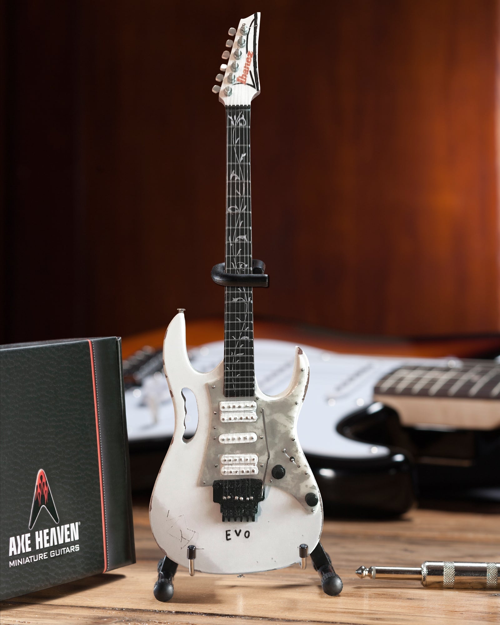 Steve Vai "Vintage Ibanez Jem Evo Tribute" Licensed Mini Guitar - Mainstay Entertainment