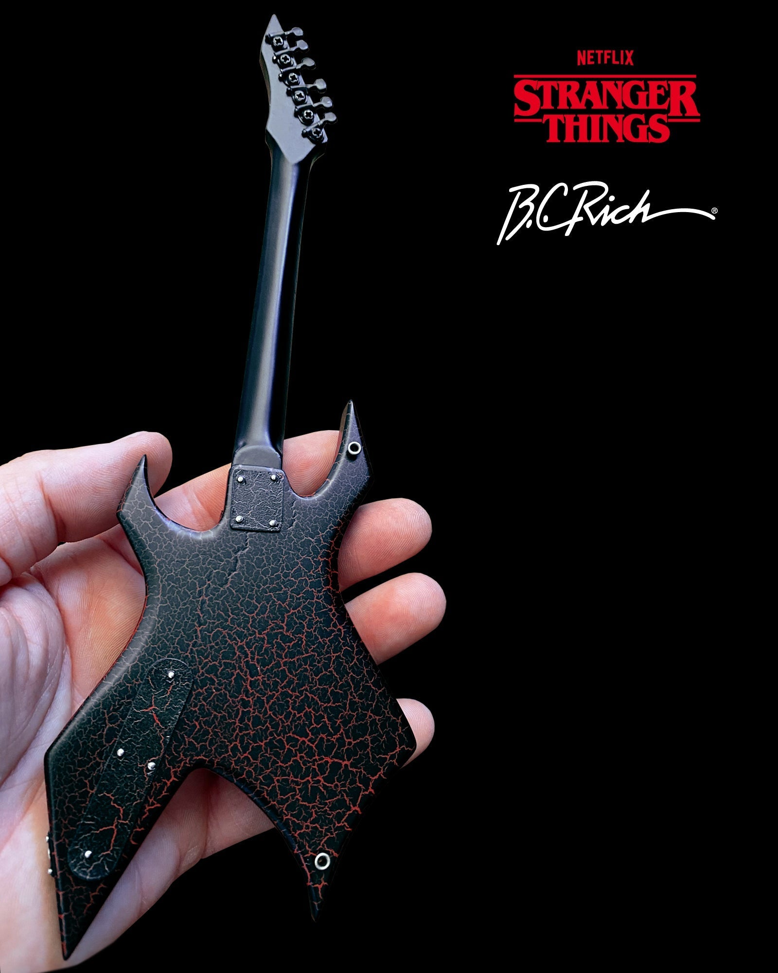 Stranger Things® "Eddie's B.C. Rich® NJ Warlock®" Licensed Mini Guitar - Mainstay Entertainment