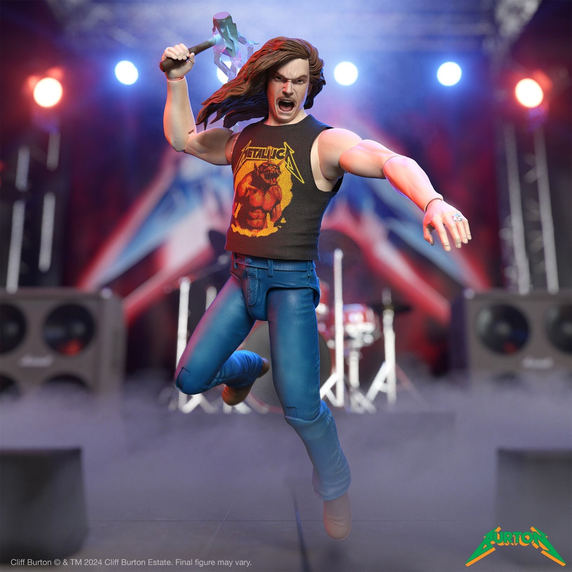 Super7 x Cliff Burton Ultimates Cliff Burton (Superhero Poster) Figure Metallica - Mainstay Entertainment