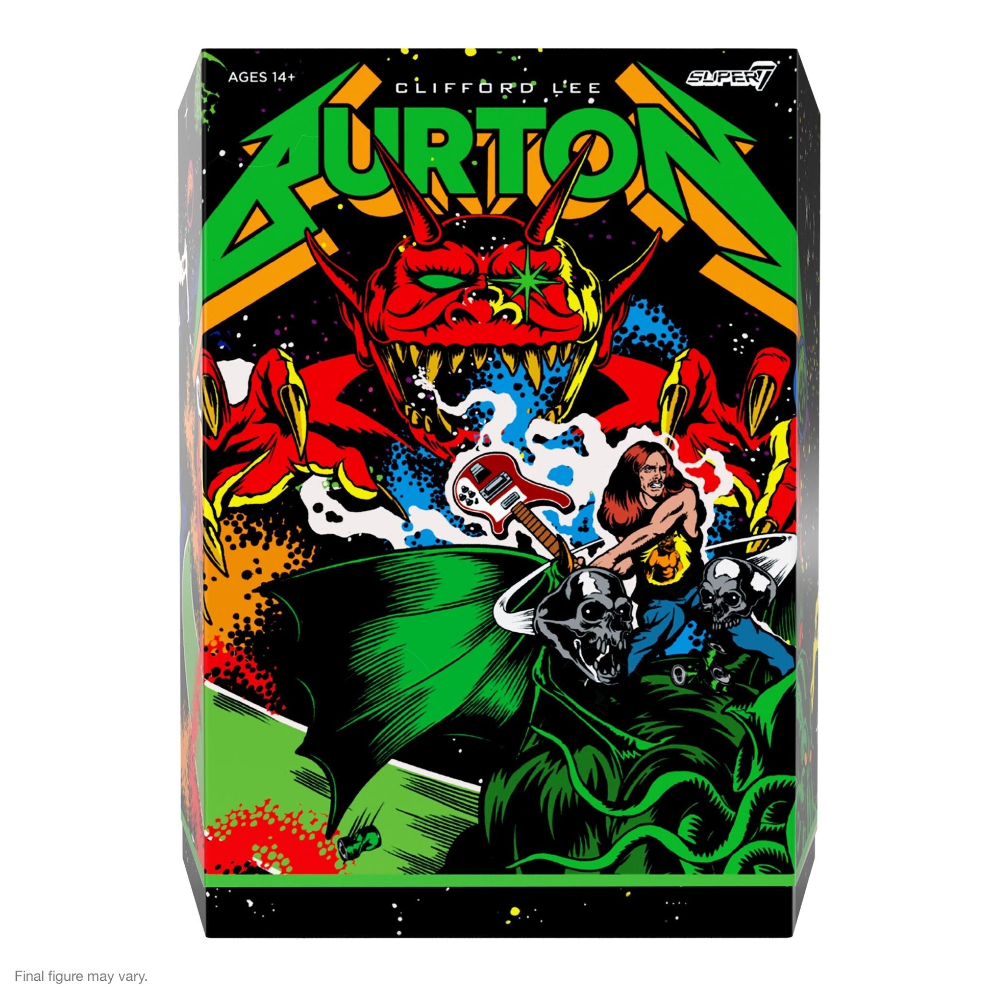 Super7 x Cliff Burton Ultimates Cliff Burton (Superhero Poster) Figure Metallica - Mainstay Entertainment