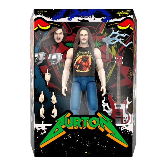 Super7 x Cliff Burton Ultimates Cliff Burton (Superhero Poster) Figure Metallica - Mainstay Entertainment