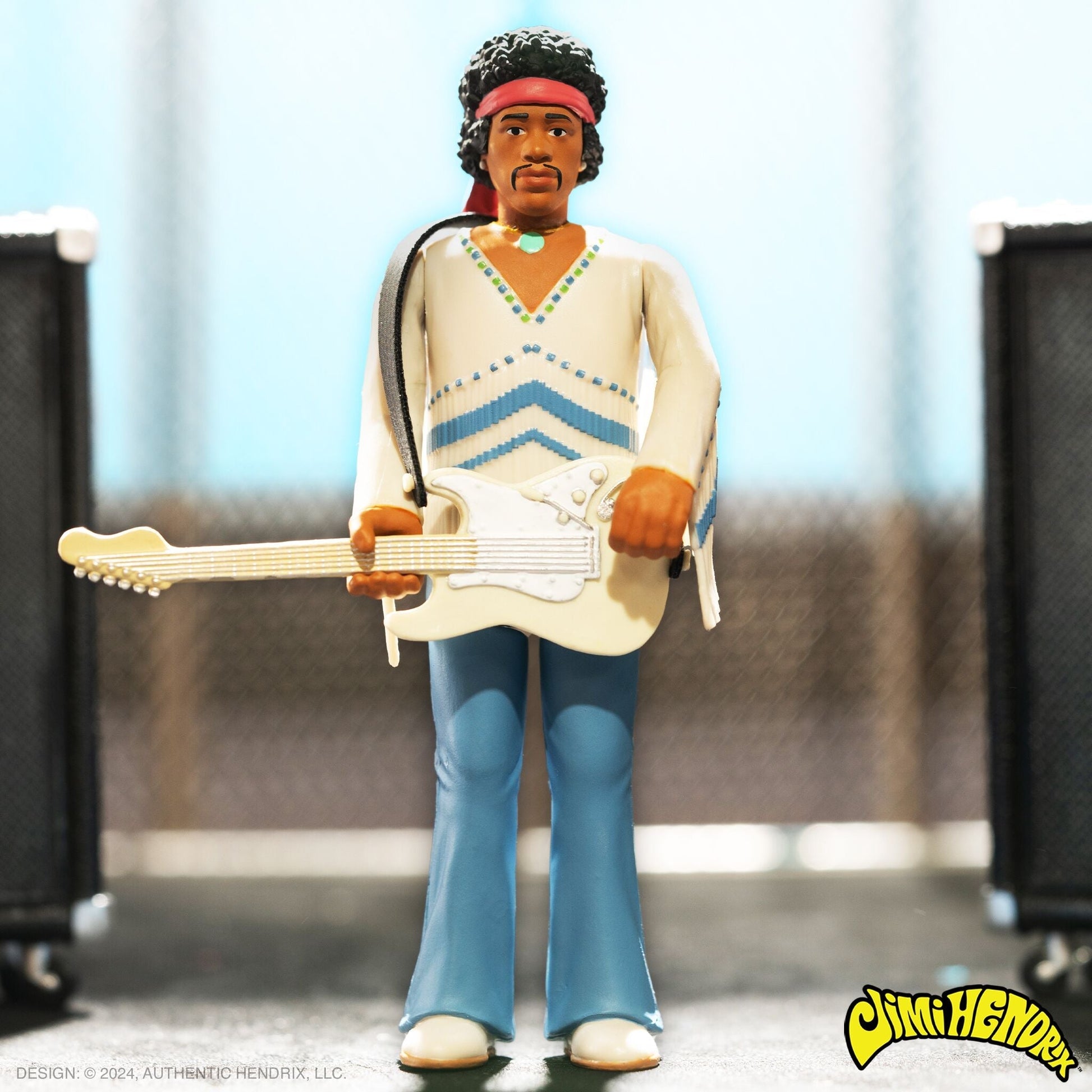 Super7 x Jimi Hendrix (Festival) ReAction Figure - Mainstay Entertainment